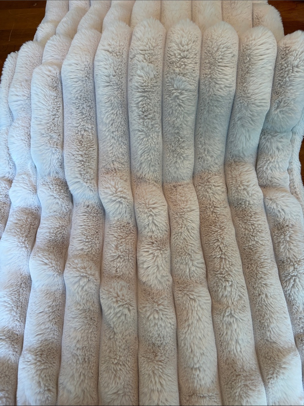 Frye Channel Stitch Faux Fur Pillow Covers Set of 2